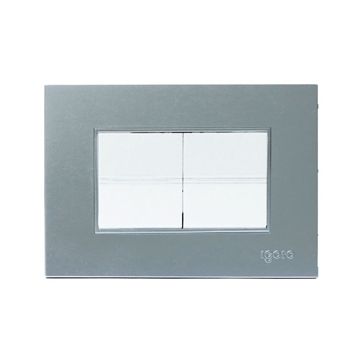 Interruptor doble IGOTO (serie z silver)