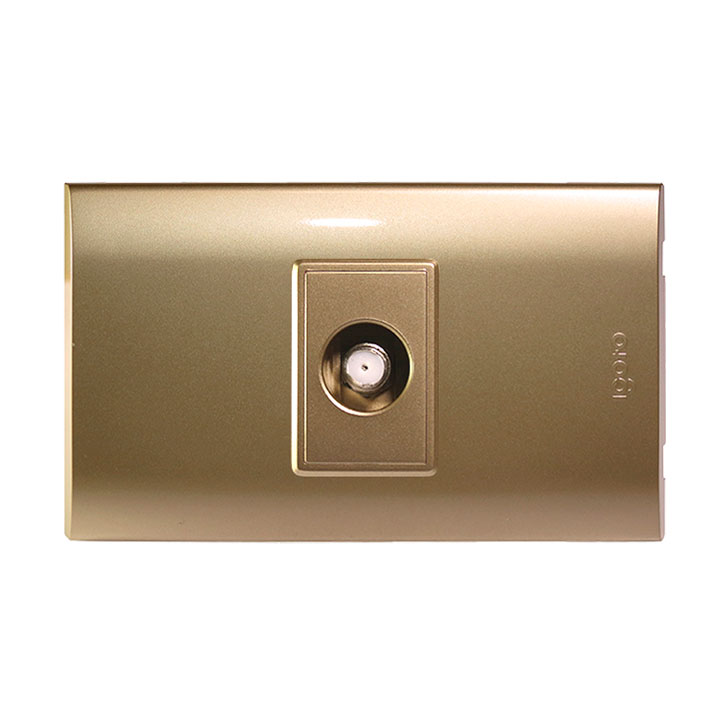 Toma para conector coaxial tv IGOTO (serie b gold)
