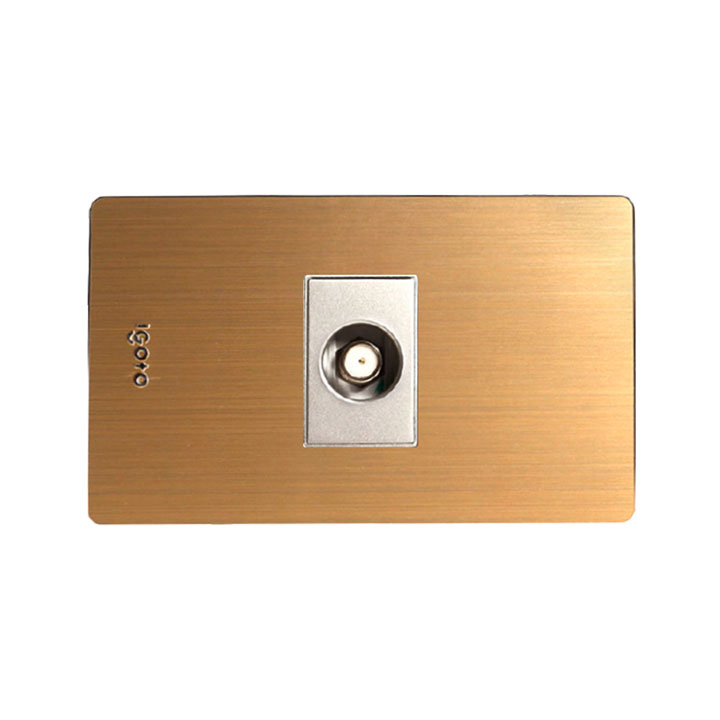 Toma para conector coaxial tv IGOTO (serie x gold)