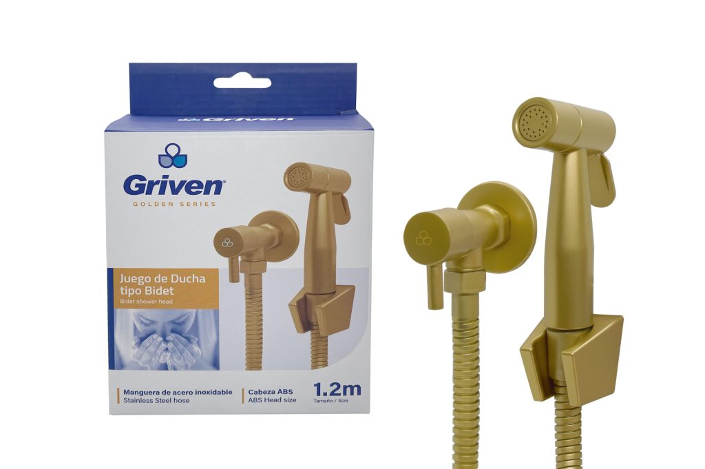 Ducha telefono 1,2 metros gold GRIVEN