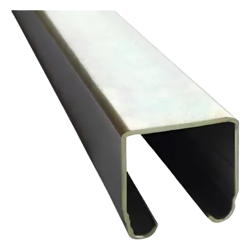 Perfil riel para porton 2'' x 2,00 mm x 6 metros AL