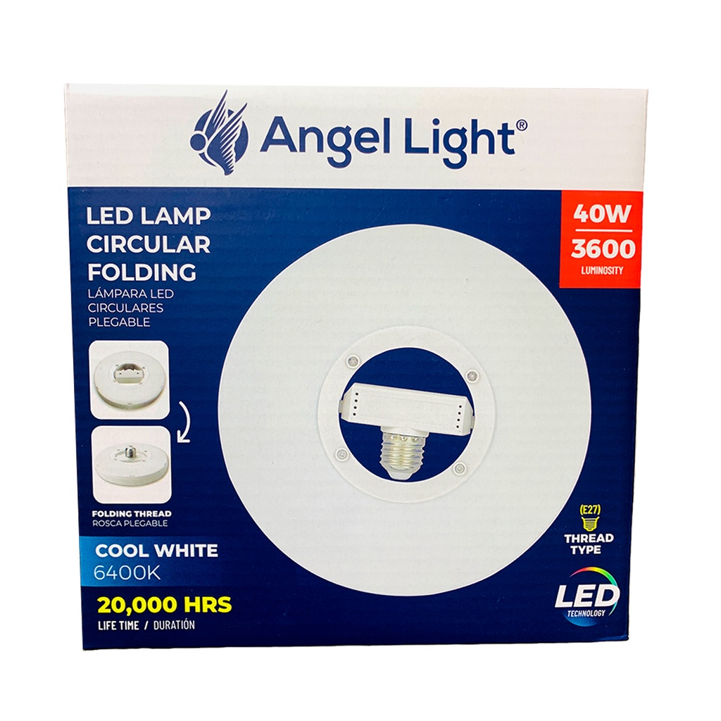 Bombillo circular 40w e27 6400k ANGEL LIGHT