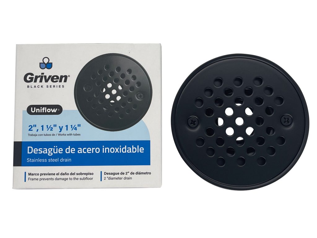 Rejilla para piso 4'' negra GRIVEN