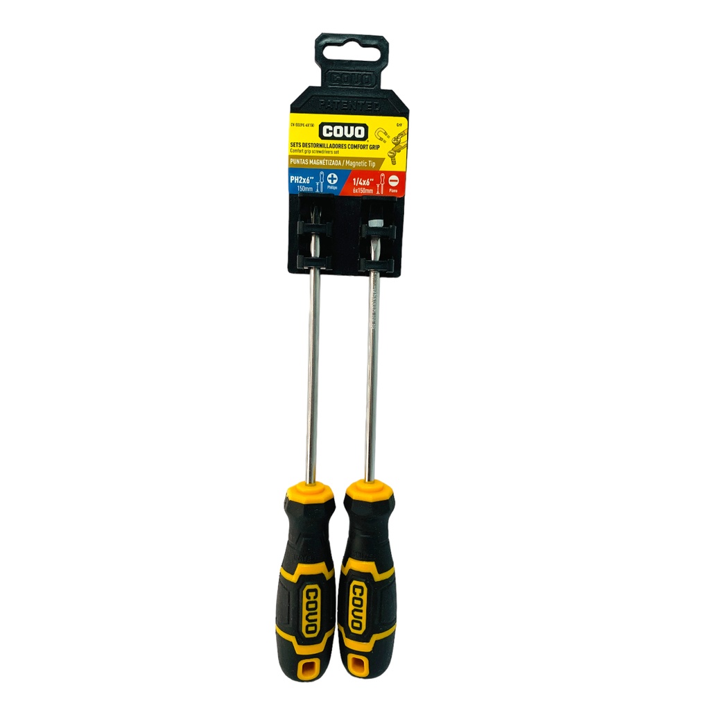 Destornillador 6'' COVO (set 2pz)