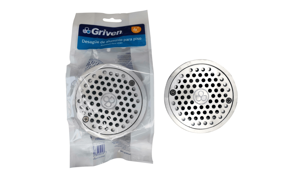 Desague para piso 4'' GRIVEN (aluminio)