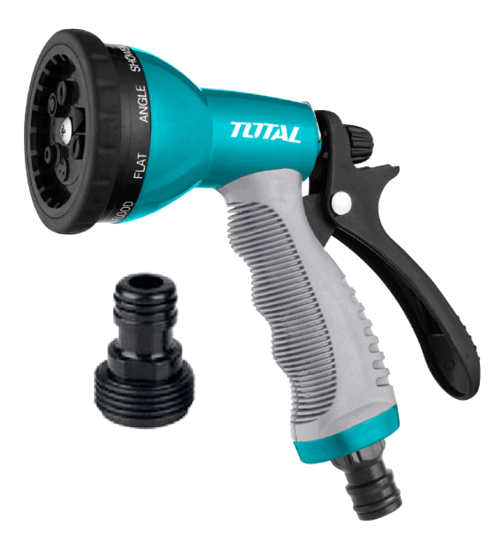 PISTOLA DE RIEGO PARA MANGUERA 1/2" TOTAL 
