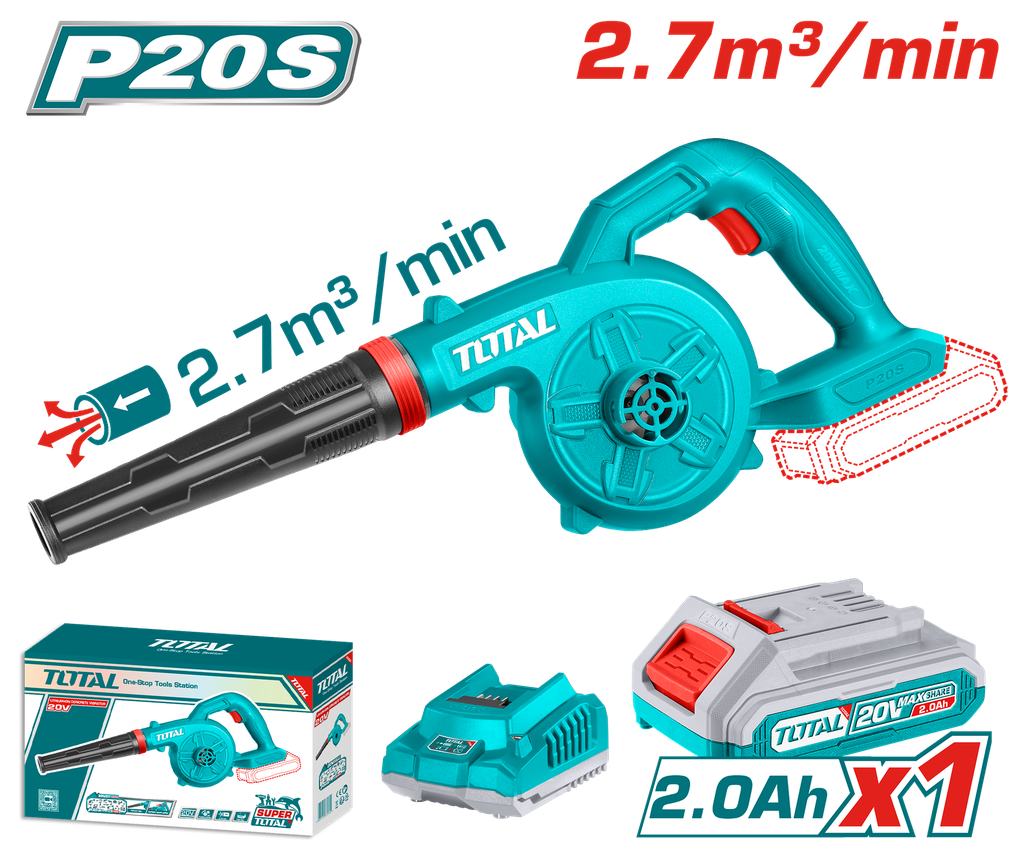 SOPLADORA INALAMBRICA 20V 15000RPM TOTAL
