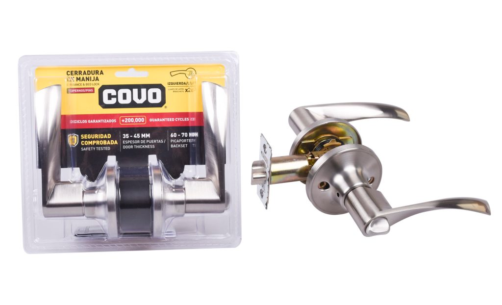 Cerradura de manilla para puerta izquierda COVO (dormitorio)