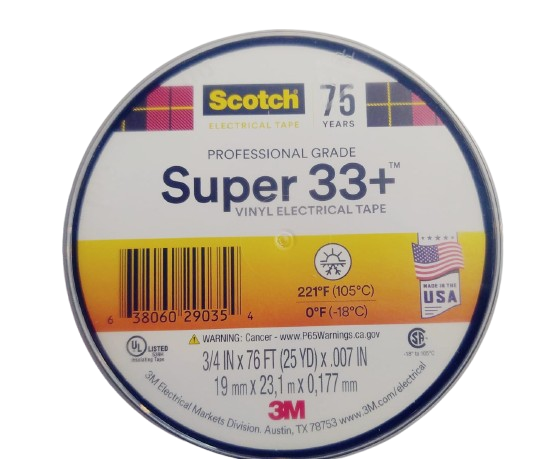 Teipe electrico 3/4'' X 23,1 metros SCOTCH 3M
