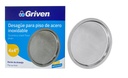 Desague de piso  4″ x 4″ tipo push GRIVEN (inox)