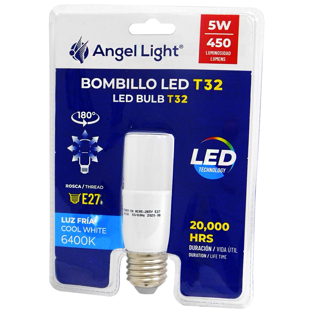 BOMBILLO LED 5W T32 ANGEL LIGHT 