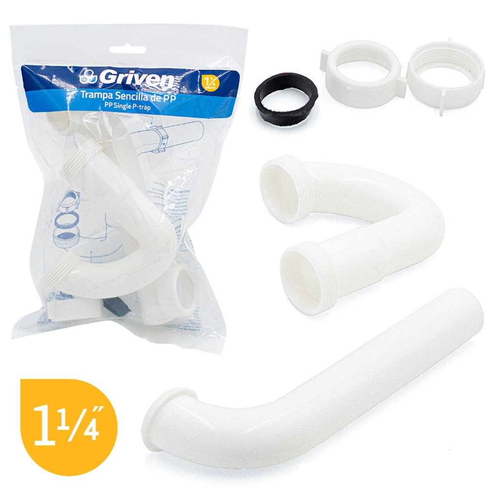 DESAGUE SENCILLO PVC 1.1/4" GRIVEN