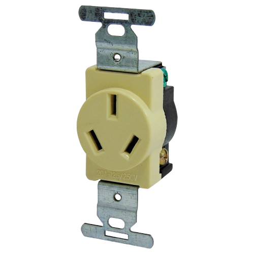 Tomacorriente 20ah 125-250v TROEN (beige)