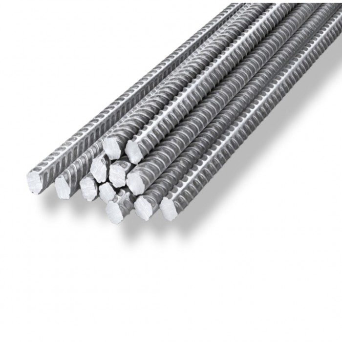 Alambron estriado de acero 6 mts AL