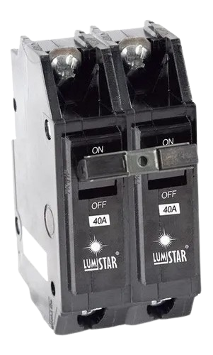 Breaker sobreponer 2 polos THQD LUMISTAR