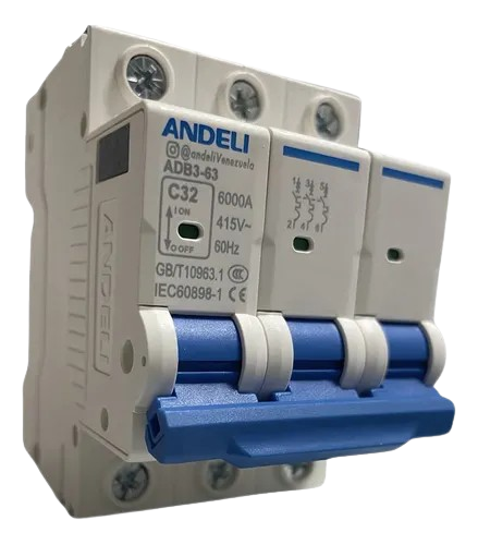 Breaker termomagnetico 3 fase ADB3 ANDELI