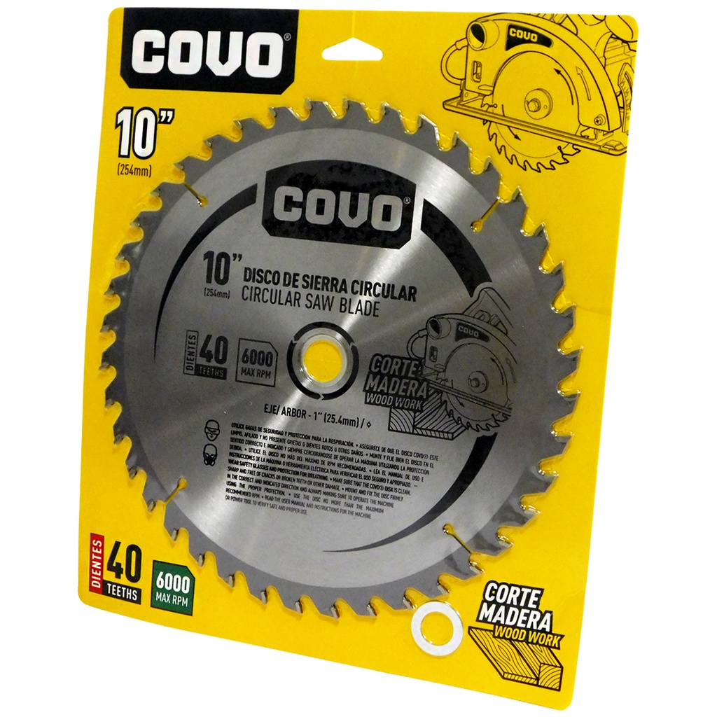 Disco de sierra 10" COVO (madera)
