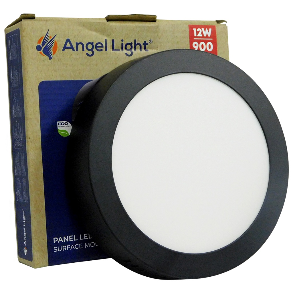 Lampara led sobreponer 6500k ac85-265v ANGEL LIGHT (negro)