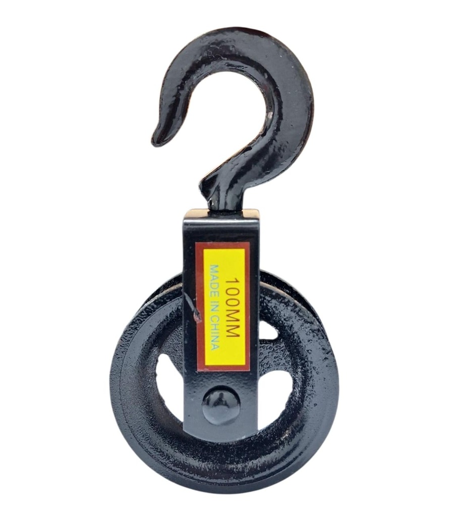 Polea de hierro con gancho DA HAI