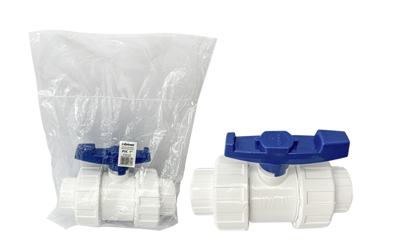 Valvula PVC union universal doble (HR x HR) GRIVEN