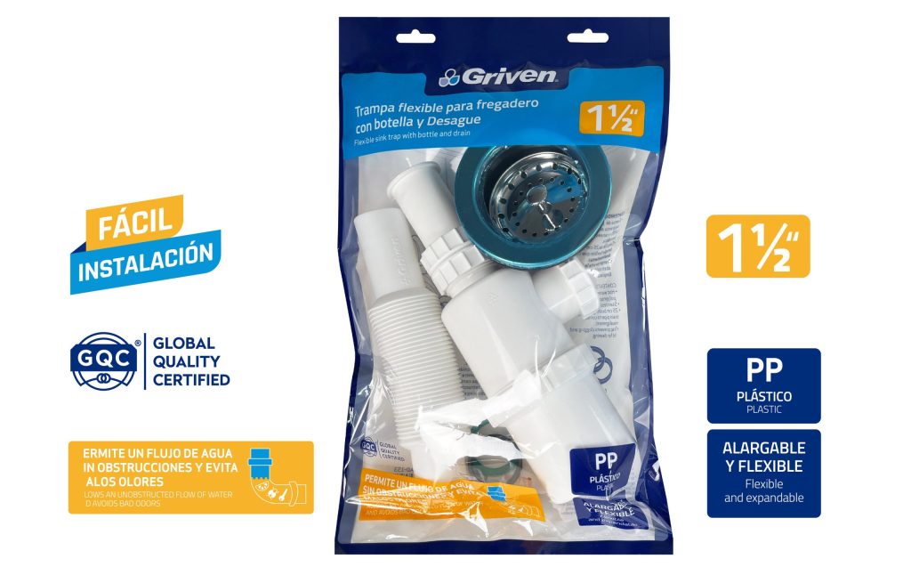 Desague con sifon extensible GRIVEN (1.1/2'')