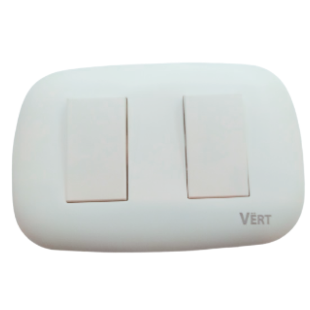 Interruptor doble 3way VERT (blanco)