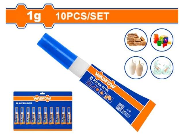 Super pegamento 1gr WADFOW (set 10pz)