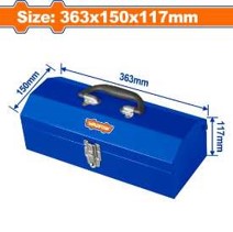 Caja de herramienta metalica WADFOW (363mm x 150mm x 117mm)