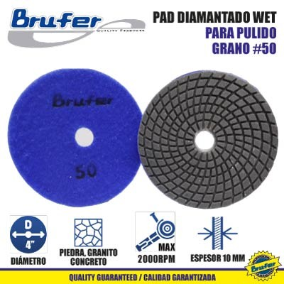 Disco para pulir marmol BRUFER