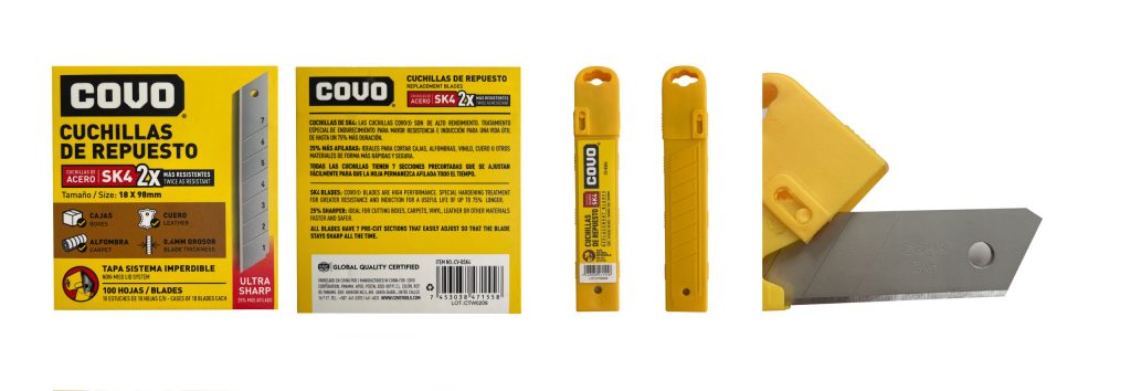 Cuchilla para exacto COVO (SK4) (set 10pz)