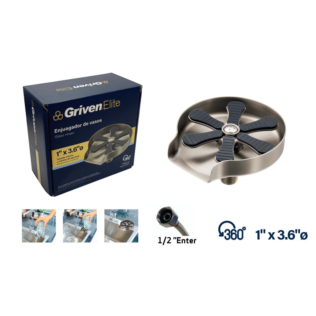 Enjuagador de vasos eléctrico GRIVEN