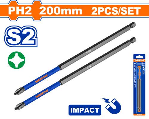 Punta de impacto ph2 200mm WADFOW (set 2pz)