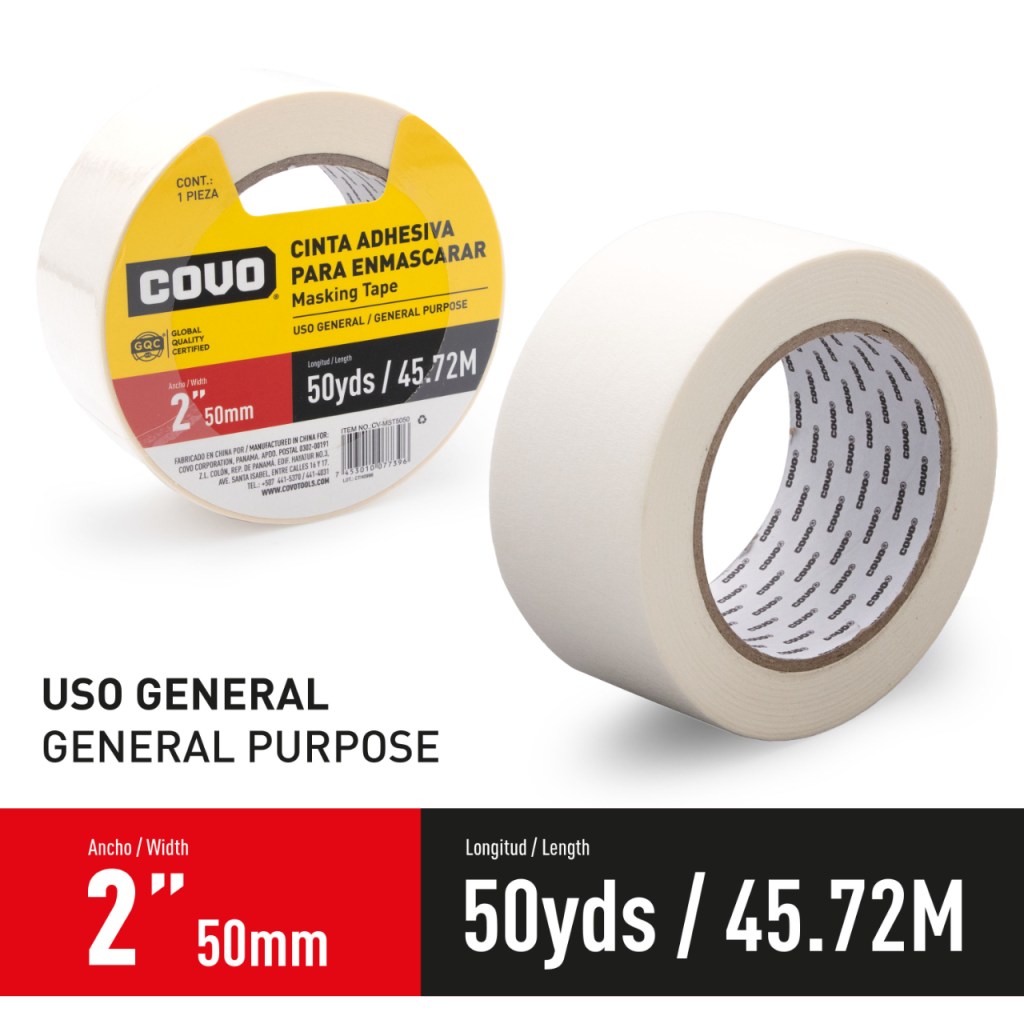 Tirro de papel 2" x 45,72 metros COVO