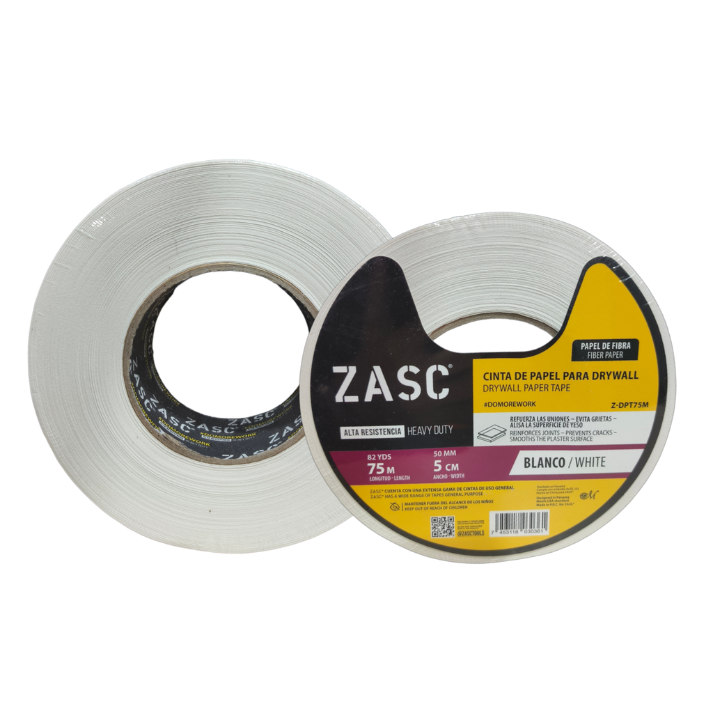 Cinta de papel para drywall  50mm x 75 metros ZASC