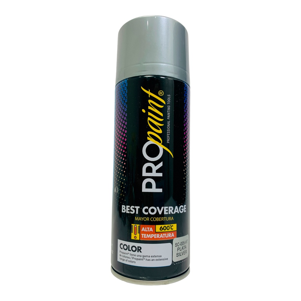 Aerosol plateado alta temperatura 400ML PROPAINT