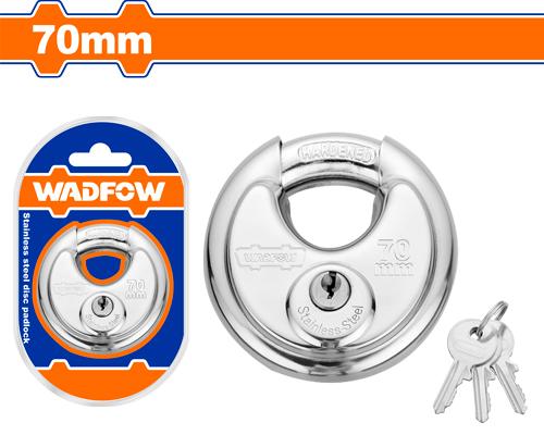 CANDADO DE DISCO DE ACERO INOXIDABLE 70MM WADFOW