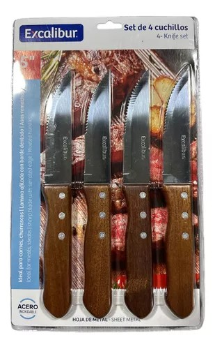 Cuchillo de sierra 5" EXCALIBUR (set 4pz)