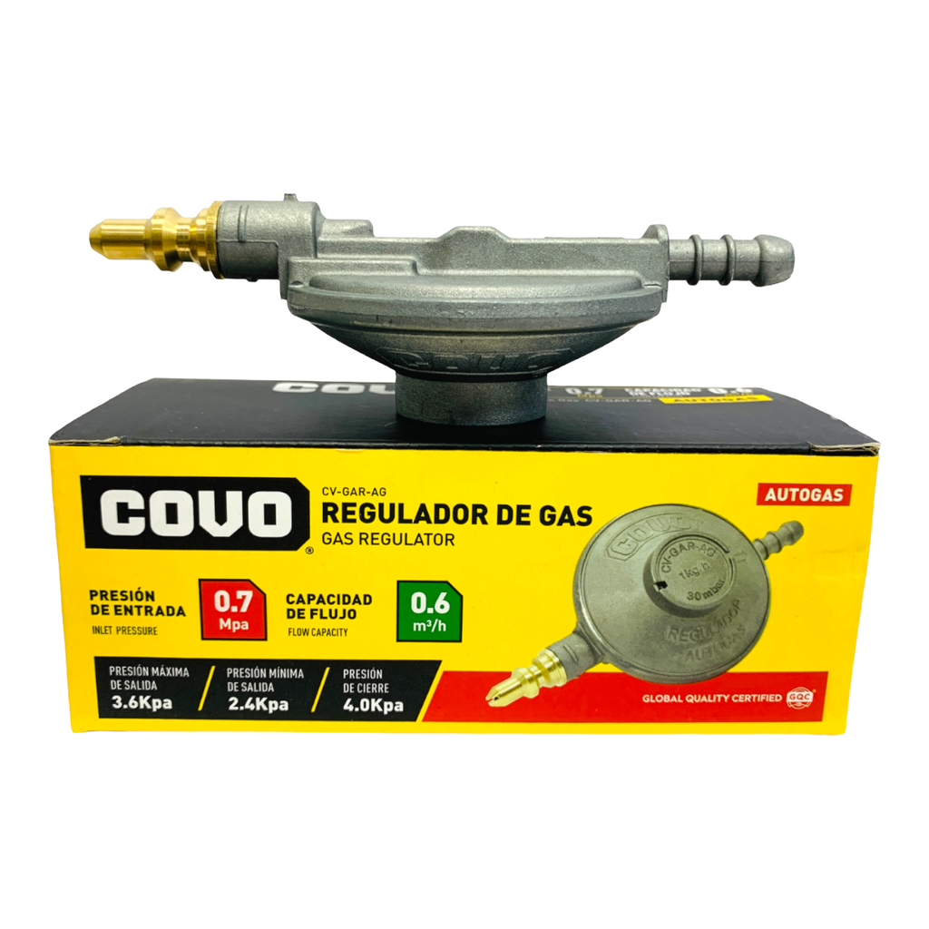 Regulador de gas autogas COVO (0,6m3/h)