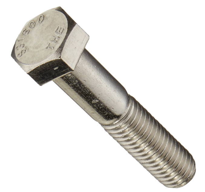 Tornillo cabeza hexagonal rosca parcial UNC ASF (por unidad) inox 304