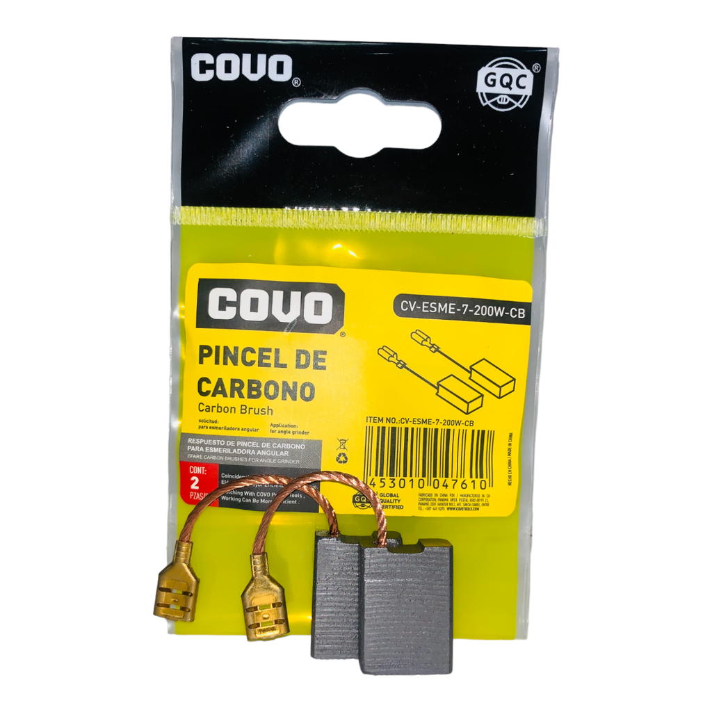 Carbon para esmeril 7'' COVO (2Pza)
