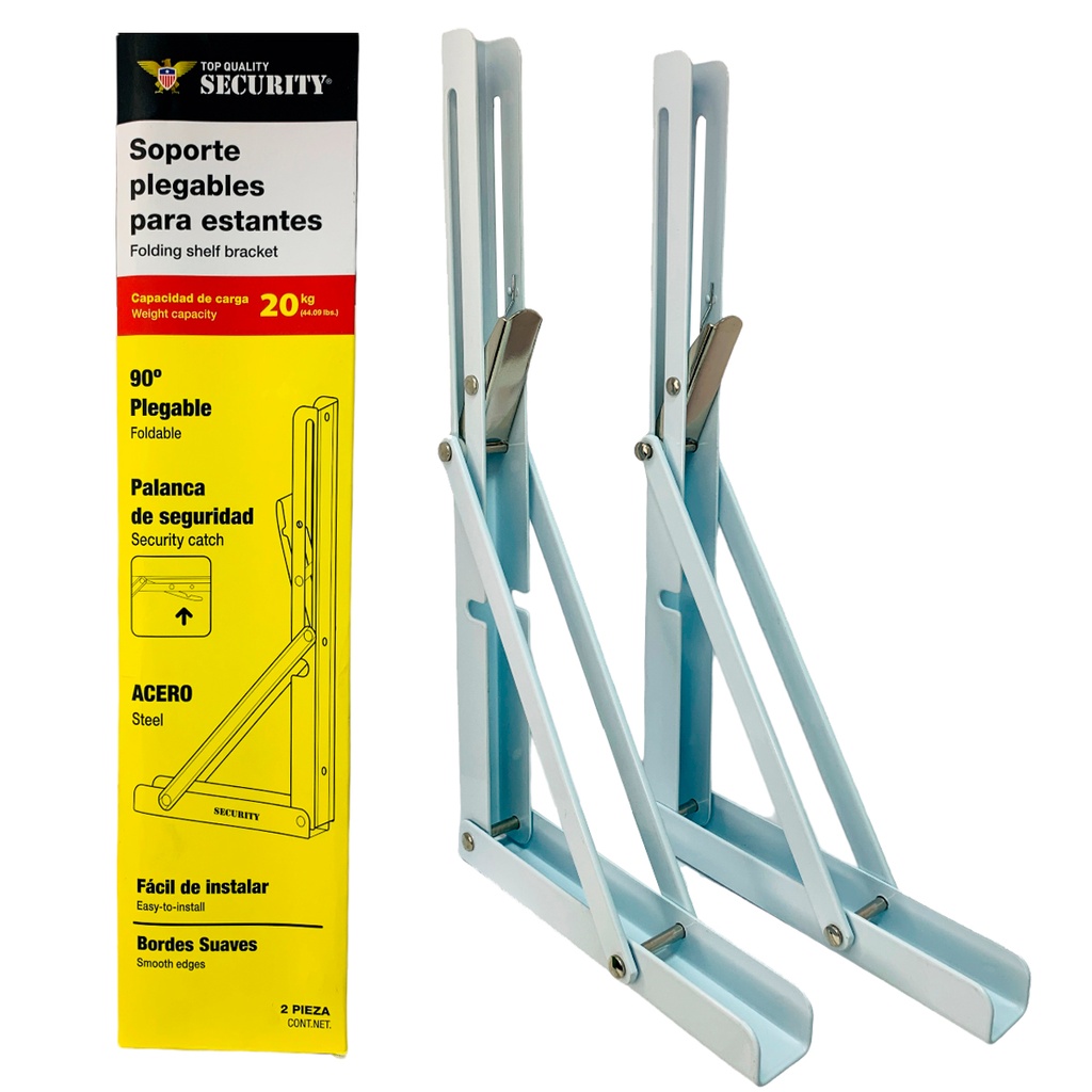 Pie de amigo plegable 300mm 20kgs SECURITY (set 2pz)
