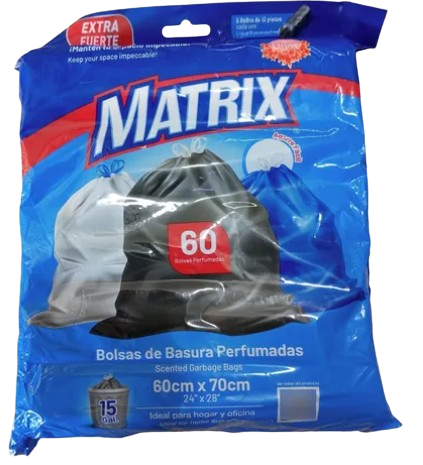 Bolsa para basura 60cm x 70cm MATRIX (set 60pz)