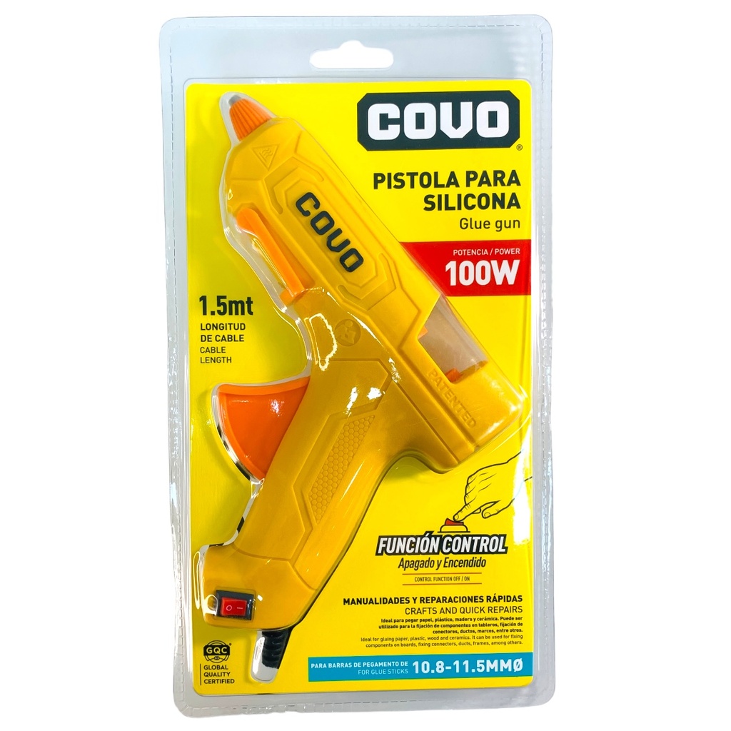 Pistola para barra de silicon 100w 110v COVO