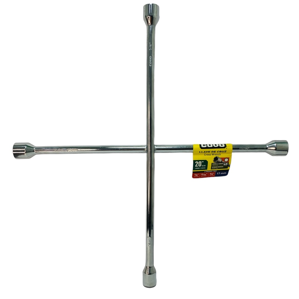 Llave de cruz 20'' COVO (7/8", 13/16", 3/4", 17mm)