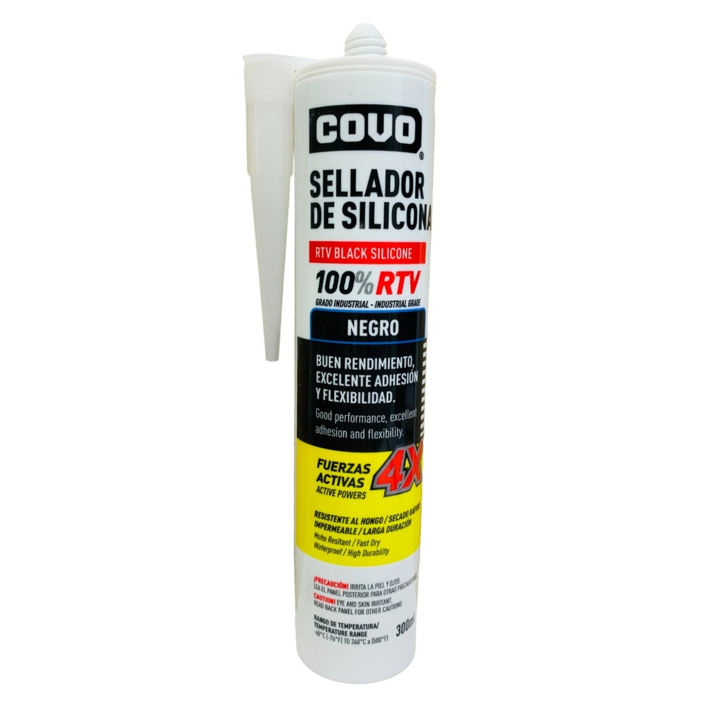 Silicon uso general rtv 300ml COVO (negro)