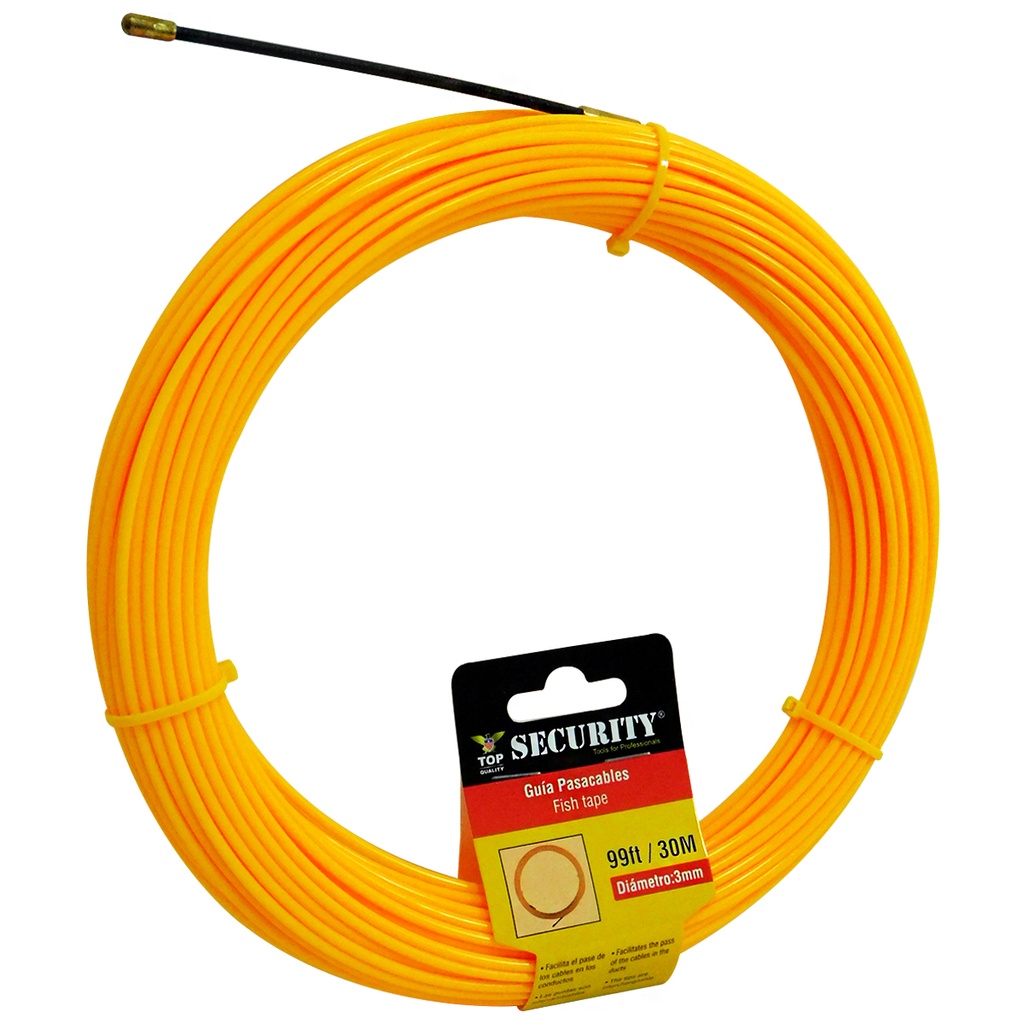 Cinta pasacables pvc SECURITY (3mm x 50 metros)
