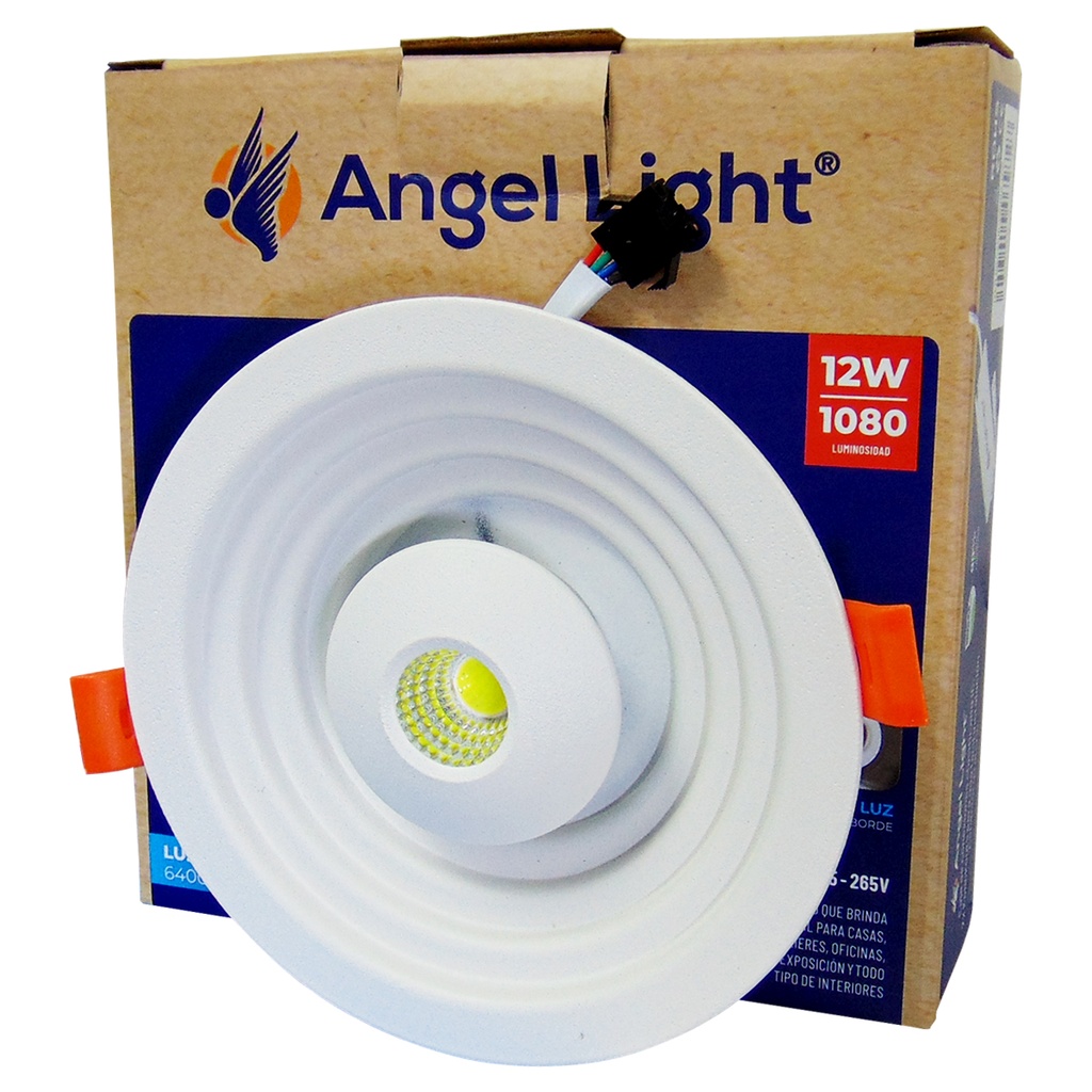 Lampara led empotrar 12w 6400k 85-265v ANGEL LIGHT