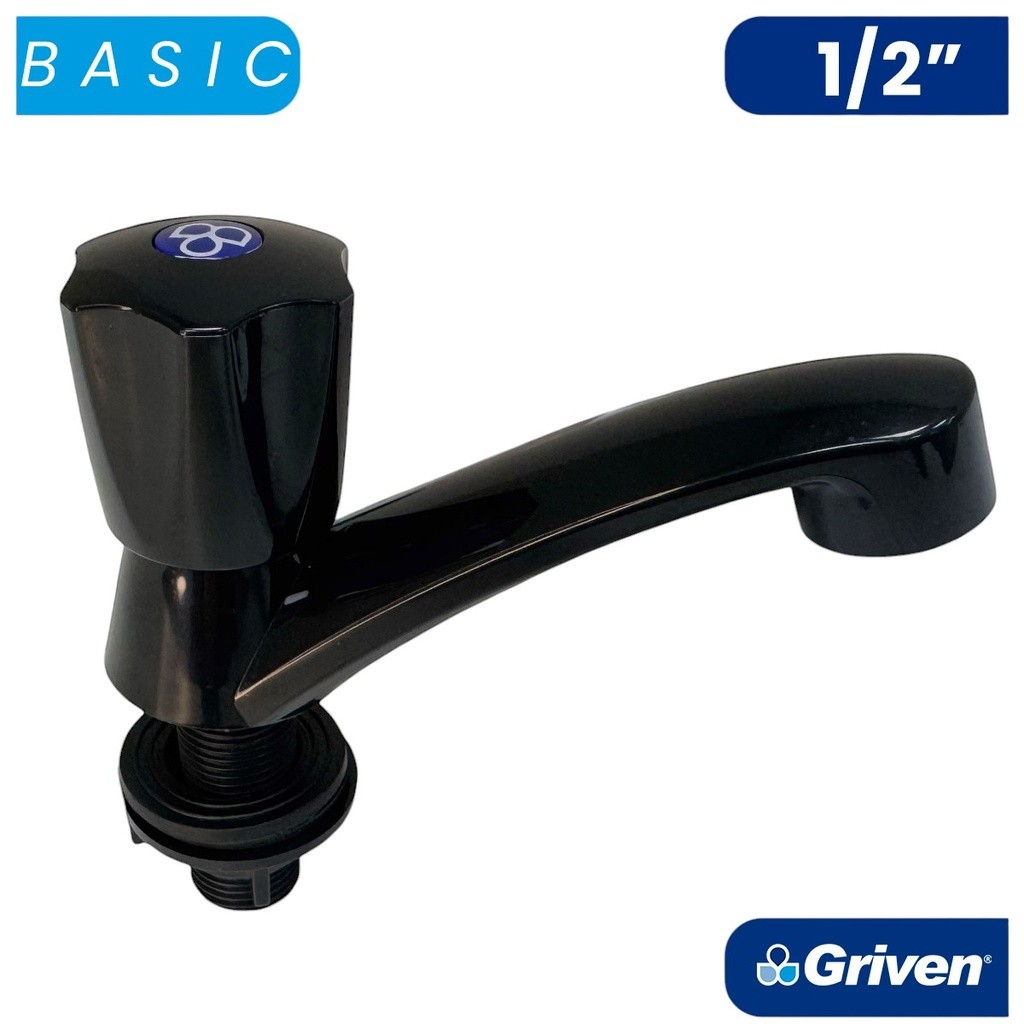 Griferia de lavamano individual GRIVEN (negra abs)