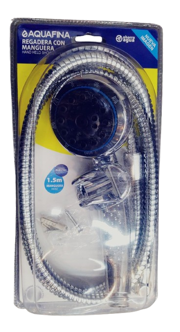 Ducha teléfono cromada 1.5m AQUAFINA