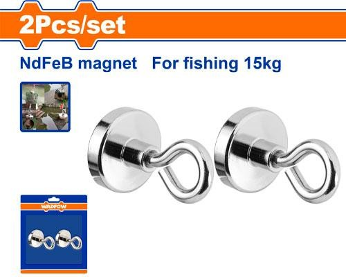 Iman de neodimio 15kgs WADFOW (set 2pz)